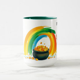 Taza Olla de Oro Personalizada para el Día de San Patri