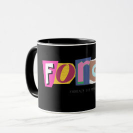 Taza Olvídate, acepta el presente - Vibes positivas