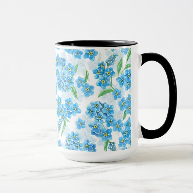 Taza Olvídate de las flores acuarelas (Derecha)