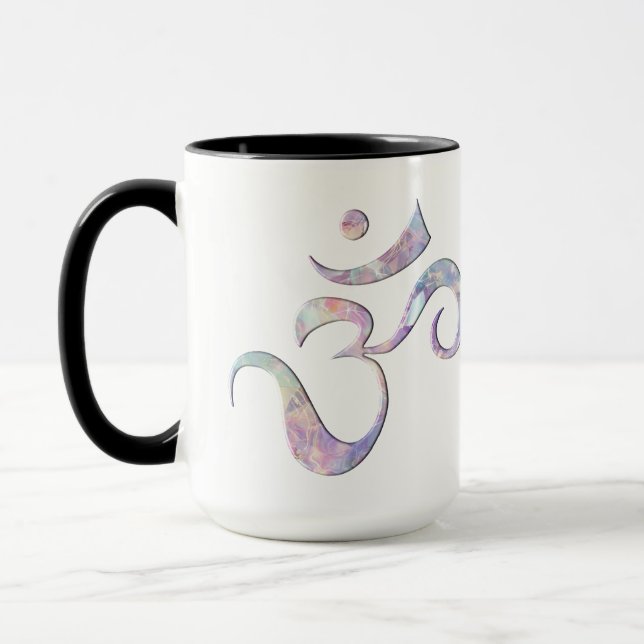 Taza Om de mármol rosa (Izquierda)