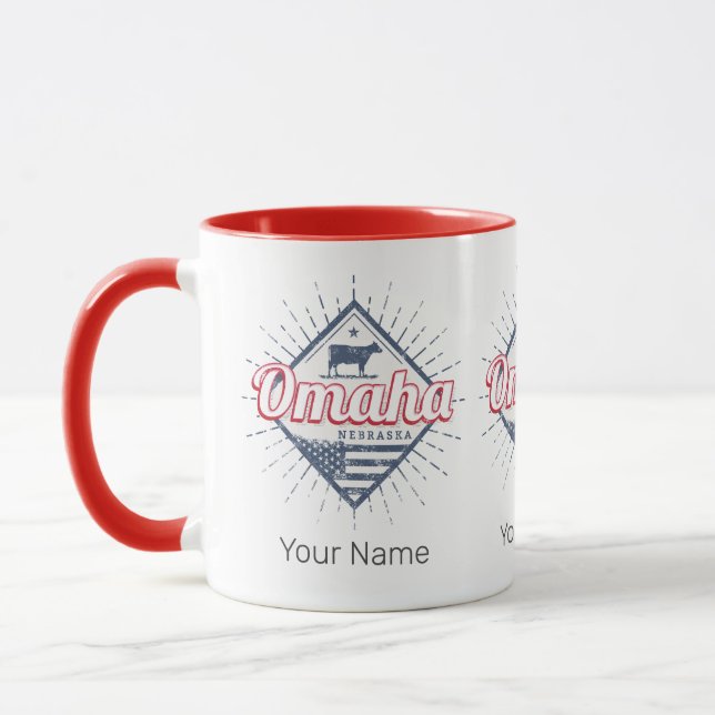 Taza Omaha City Nebraska Estados Unidos (Izquierda)