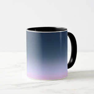 Taza Ombre rosa azul.