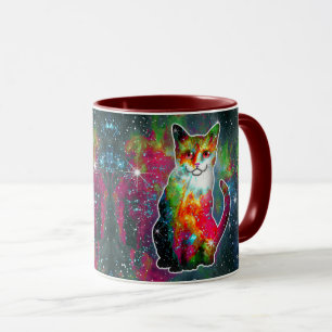 Taza Omega de gato cósmico