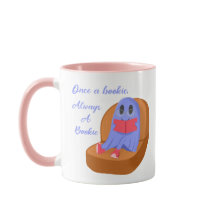 Once a Bookie Always a Bookie Cute Ghost Reading