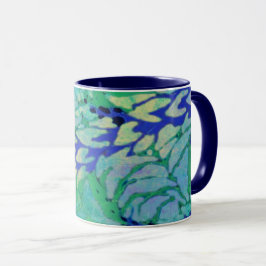 Taza Onda azul Vine 11oz Mug