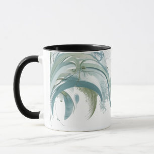 Taza Ondas oceánicas abstractas modernas - Combo de nat