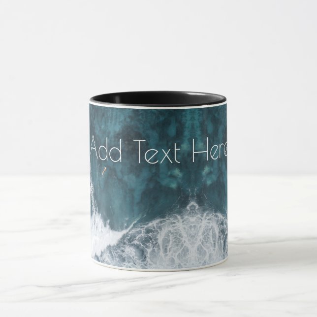 Taza Ondas oceánicas en ruinas (Centro)