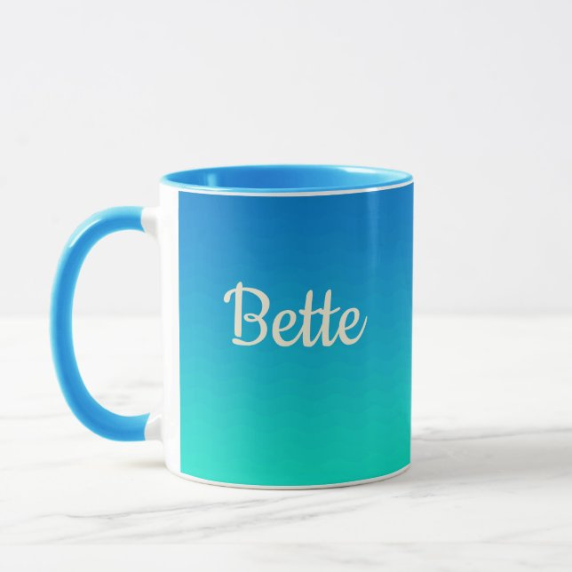 Taza Ondas oceánicas personalizadas (Izquierda)