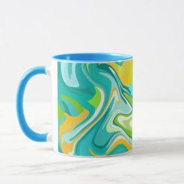 Taza Ondas vibrantes del océano