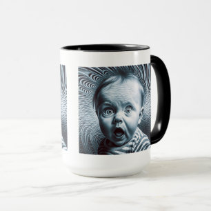 Taza Op Art Baby Combo Mug, 15 oz