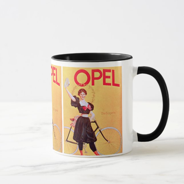 Taza Opel - poster Art (1900) de la bicicleta del (Derecha)