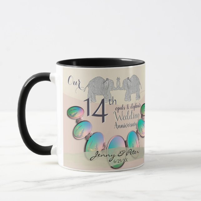 Taza Óperas y elefantes en el 14º aniversario de los Bo (Izquierda)