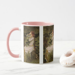 Taza Ophelia por el estanque de John William Waterhouse