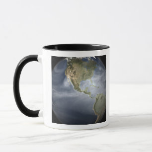 Taza Opinión completa de la tierra que muestra el vapo