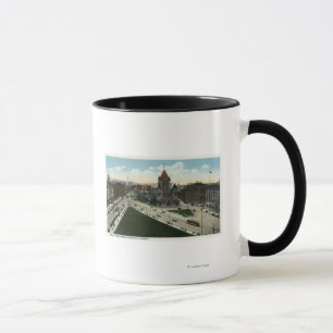 Taza Opinión cuadrada de Copley de la iglesia de la