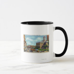Taza Opinión de calle principal de la calle del estado