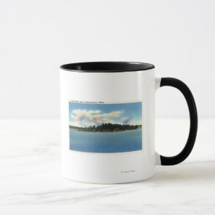 Taza Opinión de Cobbosseecontee del lago de la isla de