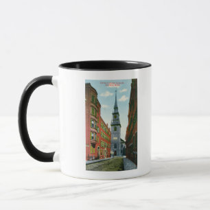 Taza Opinión de la calle de Salem de la iglesia del