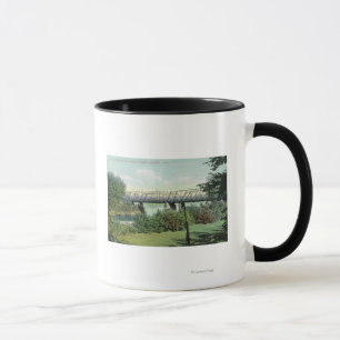 Taza Opinión de la calle del puente del puente de