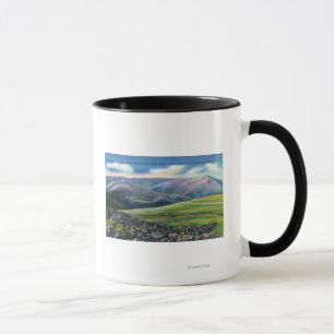 Taza Opinión de la cumbre del carril del diente, picos