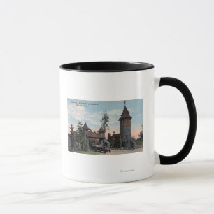 Taza Opinión de la entrada de la residencia del portero