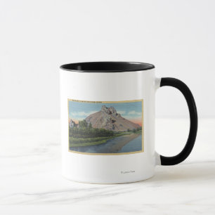 Taza Opinión de la mota y del río de Malheur, Oregon