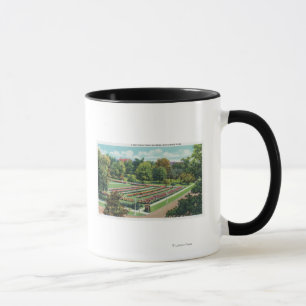 Taza Opinión de la rosaleda del parque del Maplewood