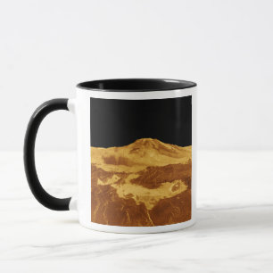 Taza opinión de perspectiva 3D de Maat Mons en Venus