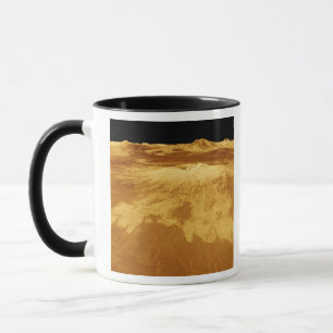 Taza opinión de perspectiva 3D de Sapas Mons en Venus