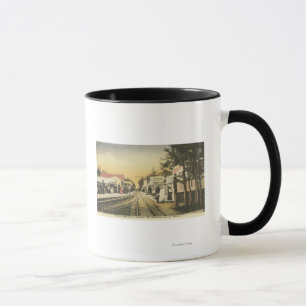 Taza Opinión del ferrocarril de la fila del Rubberneck