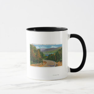 Taza Opinión del rastro del Mt de la lengua del punto