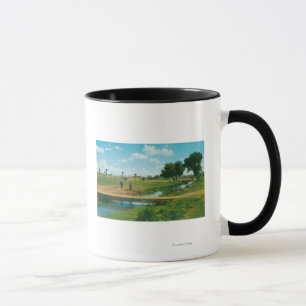 Taza Opinión el golfista que golpea la bola