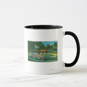 Taza Opinión floral del emblema del parque de Humboldt