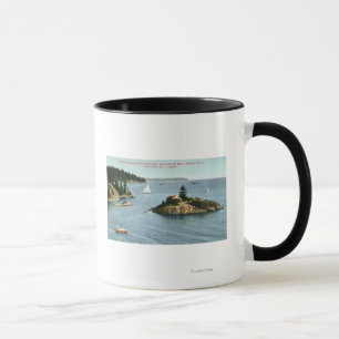 Taza Opinión marina de la impulsión de la orilla del
