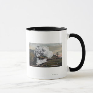 Taza Opinión pacífica de tren de carga de la unión