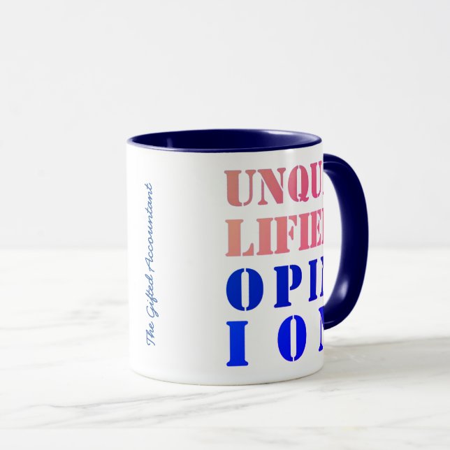 Taza "Opinión sin reservas" (Anverso derecho)