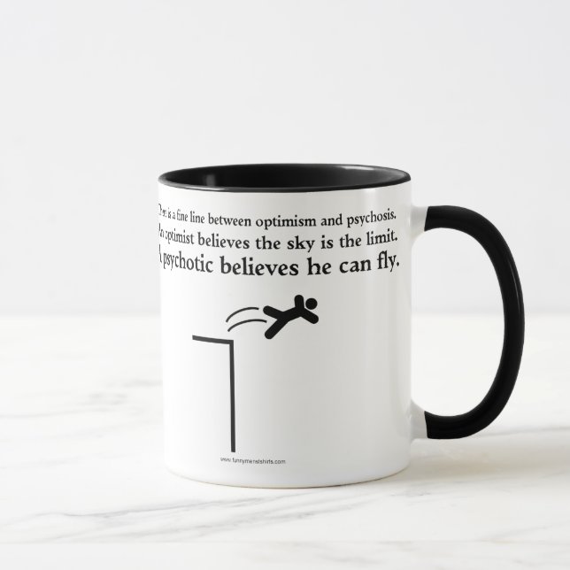Taza Optimismo y psicosis (Derecha)