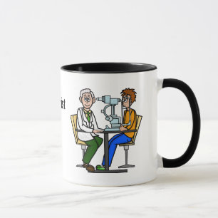 Taza Optometrist Giving Exam Mug