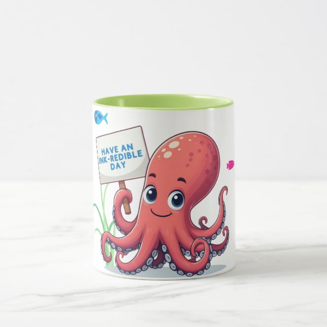 Taza Opulpo personalizado con pescado (Centro)
