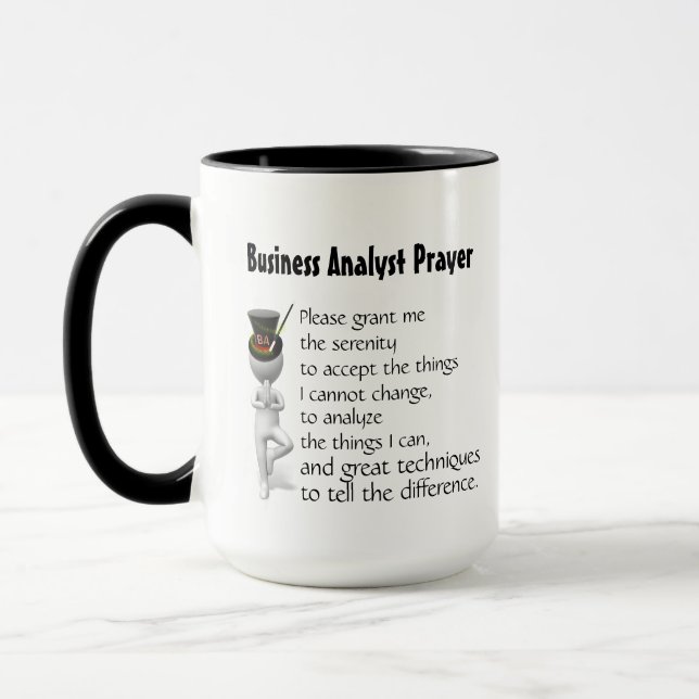 Taza Oración de Coffee Mug Business Analyst (Izquierda)