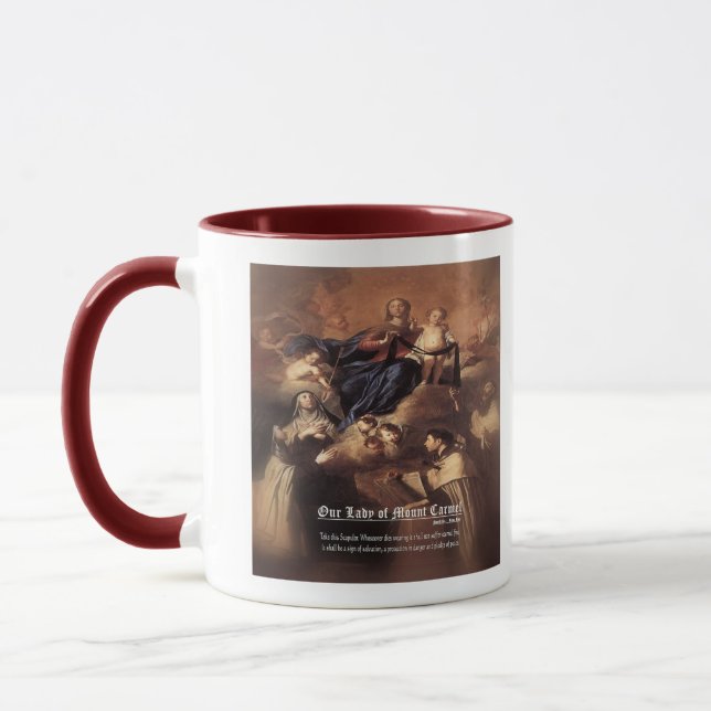 Taza Oración de Nuestra Señora del Monte Carmel (Izquierda)