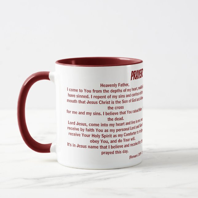TAZA ORACIÓN DE SALVACIÓN (Izquierda)