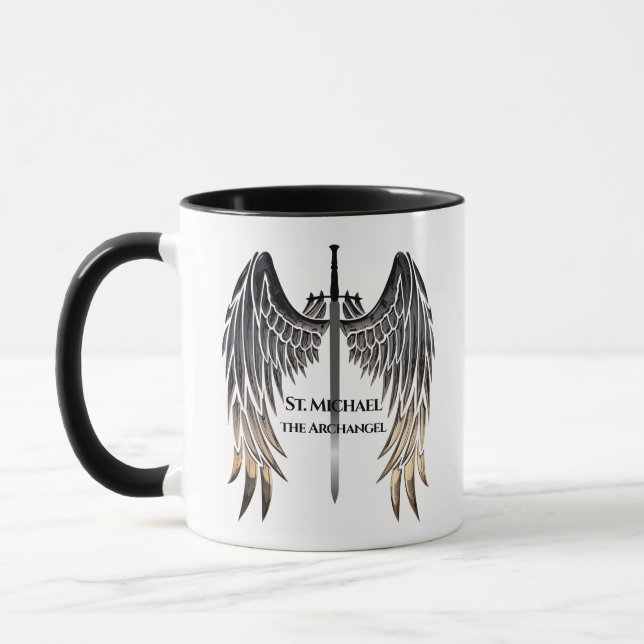 Taza Oración de San Miguel por la protección (Izquierda)