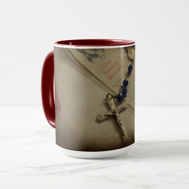 Taza Oración y Rosario (Anverso izquierdo)