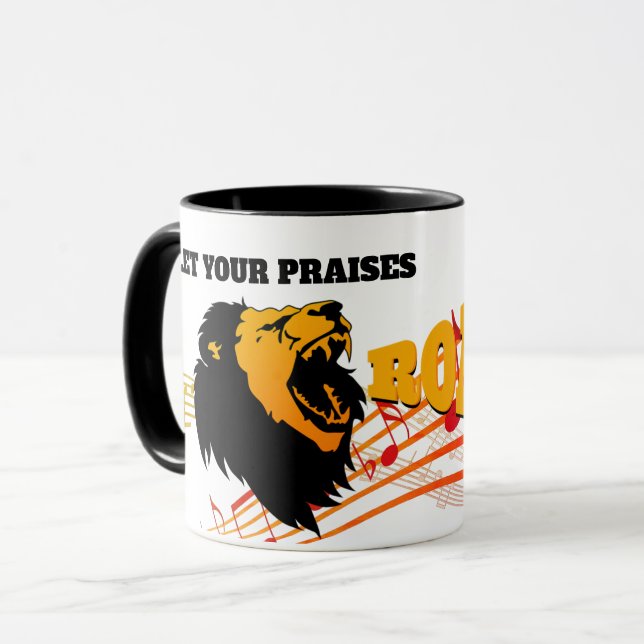 Taza ORADORES cristianos a león rugido (Anverso izquierdo)