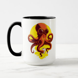 Taza Orange Smart Octopus