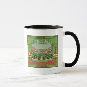 Taza Orangedale LabelRedlands anaranjado, CA