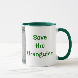 Taza Orangután raro