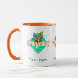 Taza Oranjestad Aruba Retro Vintage