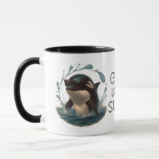 Taza Orca Splash en Gafas de Sol – Día de la Ballena y 